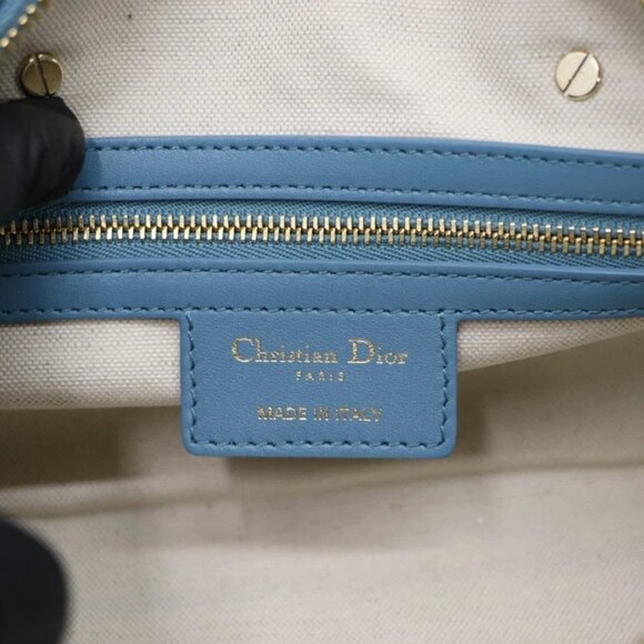 Christian Dior Calfskin Small Dior Vibe Bowling Bag - Turquoise - Picture 4 of 16